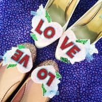 Hand-Made Customised Wedding Shoe Clips (Made to Order)