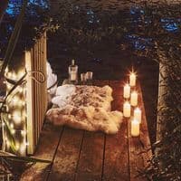 Indoor / Outdoor LED Pillar Candles (Set of 2)
