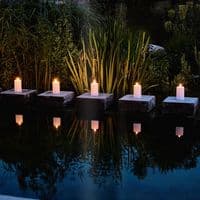 Indoor / Outdoor LED Pillar Candles (Set of 2)