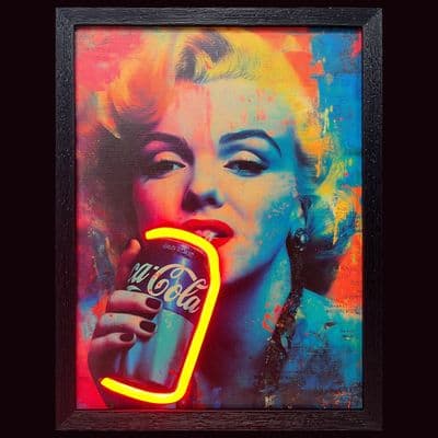 Marilyn Monroe Framed Neon Wall Art