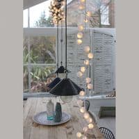 White Pom Pom Light Chain