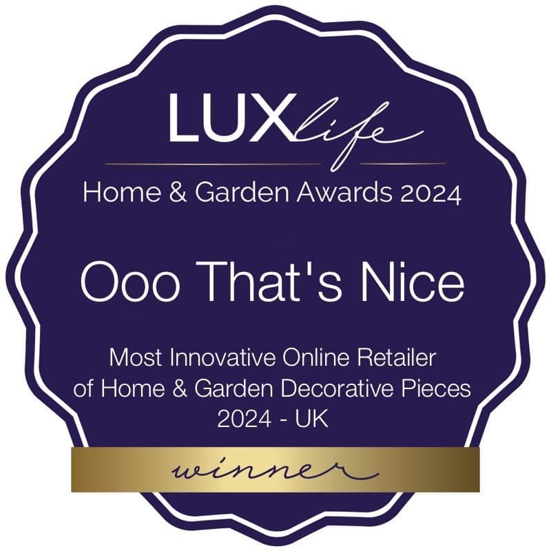 LUXlife Home & Garden Awards Most Innovative Online Retailer of Home & Garden Decorative Pieces 2024 - UK