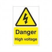 Danger High Voltage Electrical Hazard Warning Sign