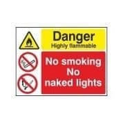 Danger Highly Flammable Multi-Purpose Warning Sign