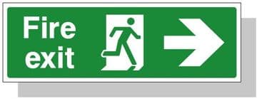 Fire Exit Right Sign