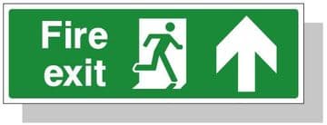 Fire Exit Up Sign