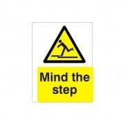 Mind The Step Hazard Warning Sign