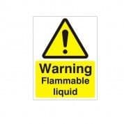Warning Flammable Liquid Hazard Warning Sign