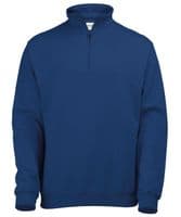 ¼ zip sweatshirt with front logo