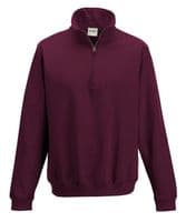 ¼ zip sweatshirt with front logo