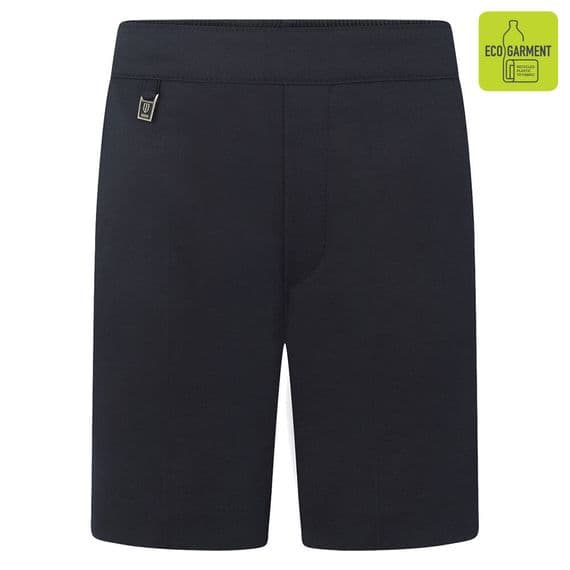 Boys Navy Pull Up Shorts
