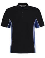 Contrast track polo with front logo