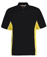 Contrast track polo with front logo