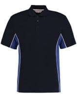 Contrast track polo with front logo