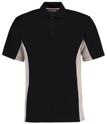 Contrast track polo with front logo