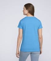 Cotton women's t-shirt with front logo