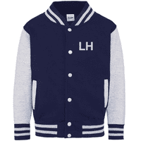 Embroidered Initials Baseball Jacket