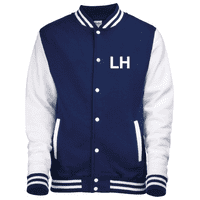 Embroidered Initials Baseball Jacket