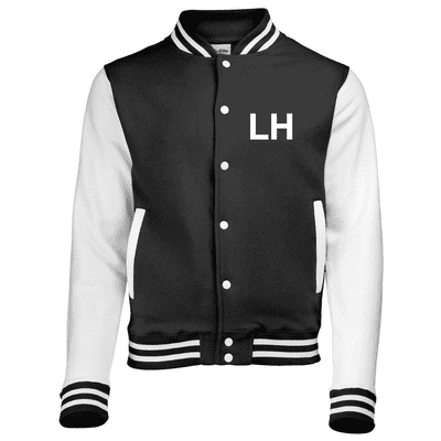 Embroidered Initials Baseball Jacket