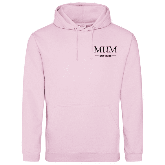 Embroidered New Mum Hoodie 2026