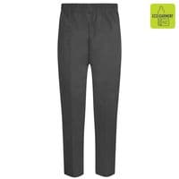 Grey Full Elastic Pull Up Trousers