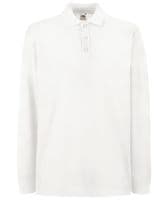 Long sleeve polo with front logo