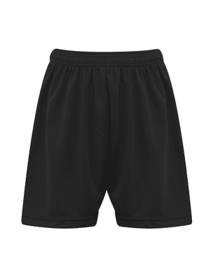 Matte Black P.E Shorts