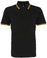 Mens Tipped Poloshirt with front logo