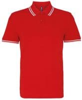 Mens Tipped Poloshirt with front logo