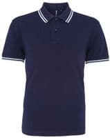 Mens Tipped Poloshirt with front logo
