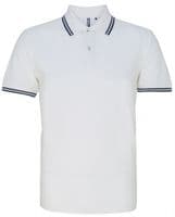 Mens Tipped Poloshirt with front logo