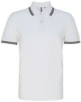 Mens Tipped Poloshirt with front logo