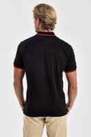 Mens Tipped Poloshirt with front logo