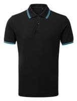 Mens Tipped Poloshirt with front logo