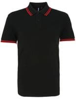 Mens Tipped Poloshirt with front logo