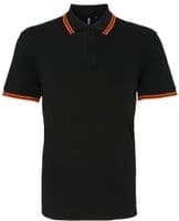 Mens Tipped Poloshirt with front logo