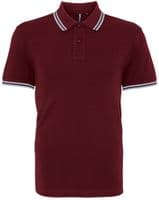 Mens Tipped Poloshirt with front logo