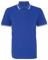 Mens Tipped Poloshirt with front logo