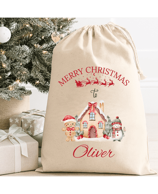 Merry Christmas Sack personalised