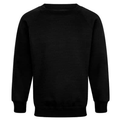 Plain Black P.E Sweatshirt
