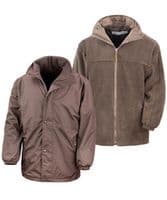 Reversible Fleece Jacket with front logo