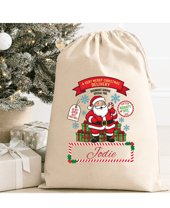 Santa christmas sack personalised
