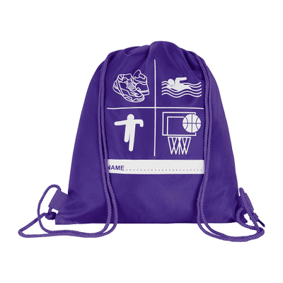 Shirley Warren Purple Plain P.E Bag