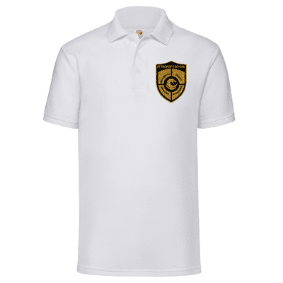 St Georges White Poloshirt