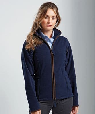 Women’s artisan fleece jacket with logo