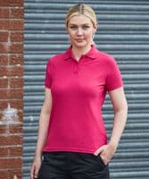Women's pro polo with front logo