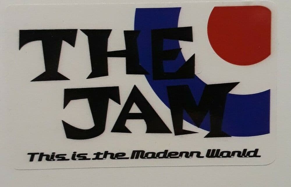 inside Car Window decal printed on Static Cling The Jam modern world