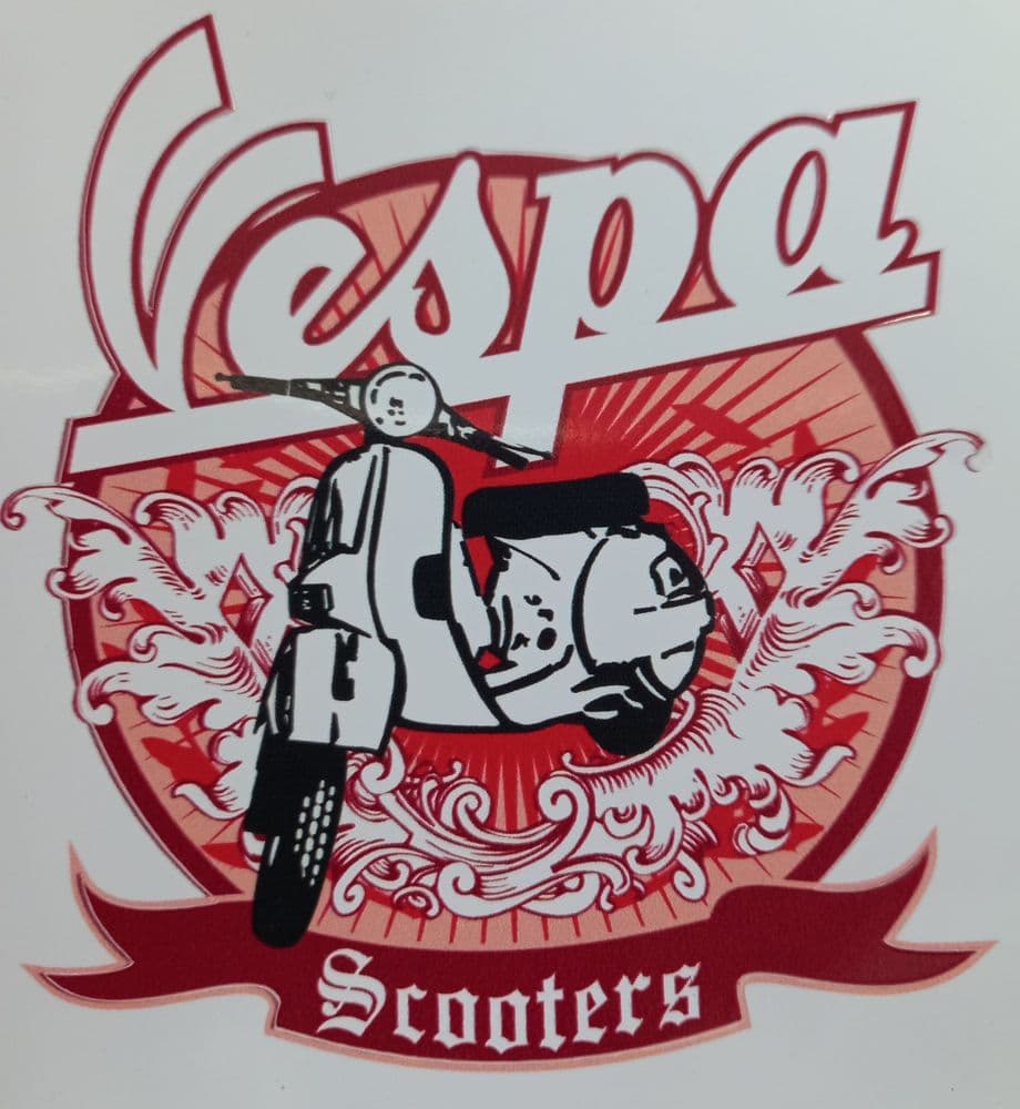 Vespa Scooters Sticker
