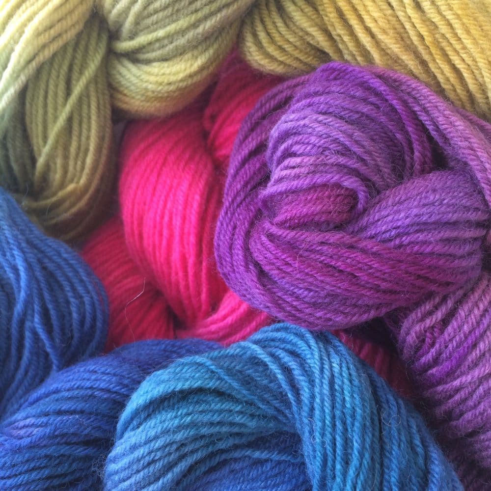 Hand Dyed Botany Wool 40gms