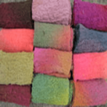 Hand Dyed Cotton Scrim Strips